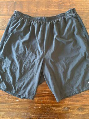 Vintage Nike Challenger 9” Running Shorts Black XL Y2K